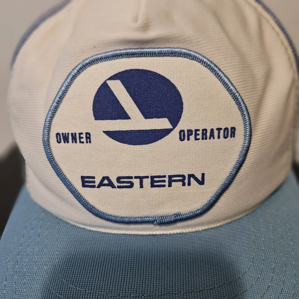 Eastern Airlines Snapback Hat‎ Mesh Trucker Cap Vintage 80's